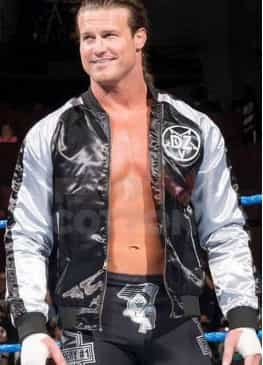 WWE DOLPH ZINGLER BOMBER LEATHER JACKET